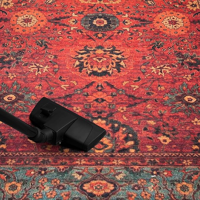 Keen Home Design 2x3 Rug - Machine Washable Entry Rug with Non-Slip Backing, Ideal for Enteryway, Kitchen, Bathroom, Laundry Room - Vintage, Easy Clean, Durable, Low Pile Rug - (2' x 3')