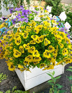 Artificial Flowers for Outdoors Fake Plants, 12pcs Fake Flowers Artificial Plants Outdoor UV Resistant,Silk Faux Flowers Shrubs Greenery Plants for Porch Garden Patio Window Box Decor