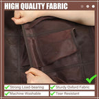 Windyun 40 Over the Door Shoe Organizer Large Breathable Mesh Pockets Hanging Shoe Rack for Closet Brown Behind Door Hanger Storage Holder Nonslip Hooks for Women Men Entryway Bedroom Utility Room