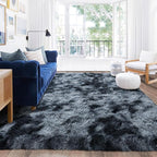 Rugs for Living Room 10x14, Soft Shaggy Modern Shag Area Rug for Bedroom, Upgrade Non-Slip Plush Fluffy Carpet for Kids Boys Girls Room Home Decor Aesthetic,Blue Grey