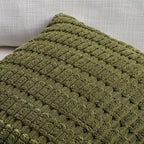 Fancy Homi 4 Packs Decorative Throw Pillow Covers for Living Room Couch Bed, Modern Farmhouse Boho Home Décor Accent Cushion Case, 16" x 16", Moss Green