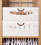 STO STO Shoe Organizer for Closet, Fits Up to 16 Pairs, XL Shoe Box Containers with Adjustable Dividers, Clear Cover Shoe Storage Bins, Stackable Space Saving Shoes Holder for Shoes and Boots, Beige