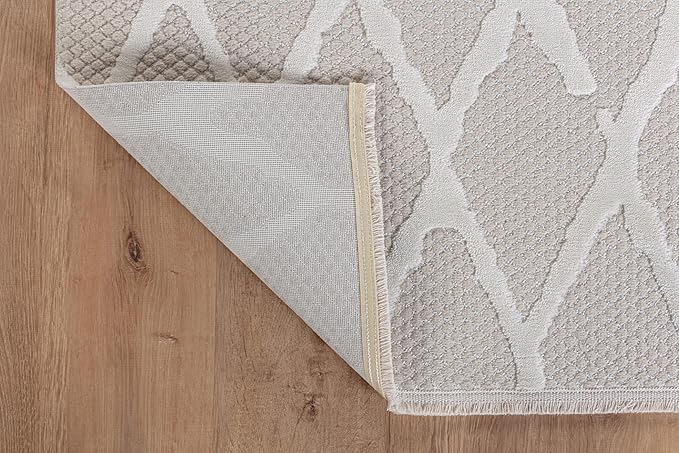 Modern Indoor Rug Diamond 6x9 Area Rugs for Living Room Luxury Kitchen Bedroom Durable Soft Geometric Durable Low and High Pile Stain Resistant Non Shedding Area Carpet 6x9