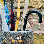🌳 Vintage Farmhouse Umbrella Stand. Unique Indoor / Outdoor Walking Stick & Umbrella Holder. Rustic Home Entryway Log Bin.