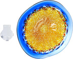 Dale Tiffany Westwind Art Glass Wall Decor Plate,Orange,Large