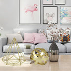 Gold Decor for Living Room Bedroom Bookshelf Coffee Table, Modern Style Figurine Decorative Ornaments Home Decor for Shelves (4.5" Modern Decorative Ball)