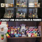 AZEAM Acrylic Riser,Clear Display Risers Stand Perfume Organizer Cologne Acrylic Shelves 3 Tiered Cupcake Shelf for Amiibo Funko POP Figures Food Desserts Holder Collection Cosmetic Vendor Product
