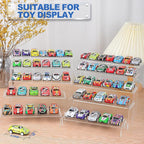 Aheroi Acrylic Risers, 20 Pcs 4 Set Display Stands, Clear Rectangular Risers for Decor, Cupcake Funko, Shoe Display (1-3-4-5-6IN)