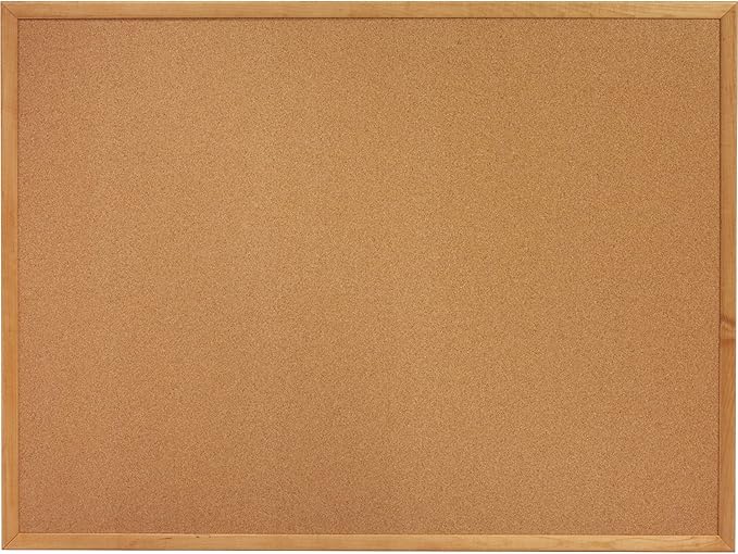 Lorell Oak Wood Frame Cork Board