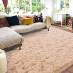 9x12 Area Rug for Living Room, Ultra Soft Large Shag Rug for Bedroom, Upgrade Non-Slip Plush Modern Fluffy Carpet for Kids Boys Girls Room Home Decor Aesthetic, Camel