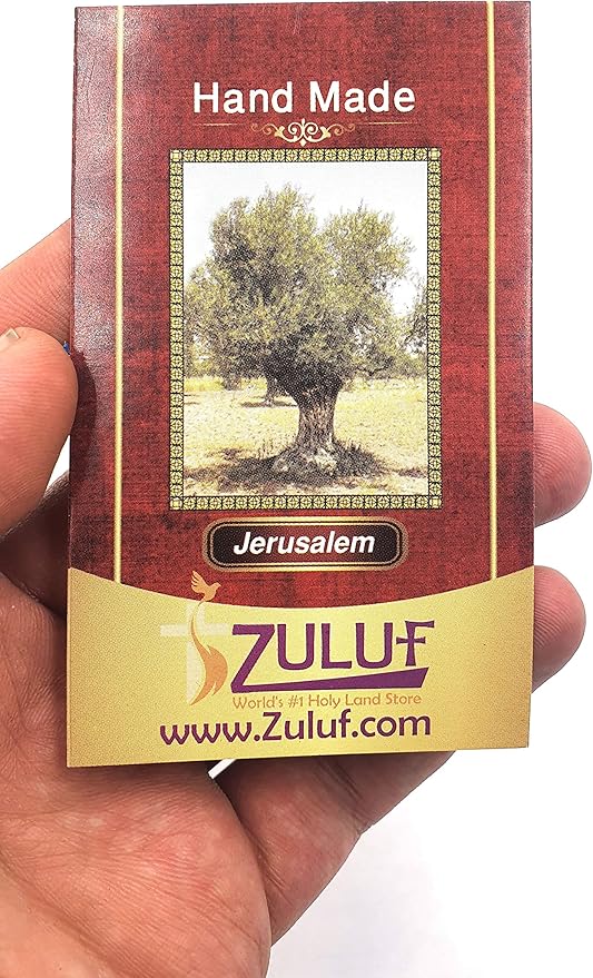 Zuluf 6.3" Olive Wood Dove Cross Wall Hanging Christian Holy Spirit Baptism Holy Land Gift Bedroom Decor CRS020