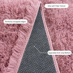Rugs for Bedroom 4x6, Soft Shaggy Modern Shag Area Rug for Living Room, Upgrade Non-Slip Plush Fluffy Carpet for Kids Boys Girls Room Home Decor Aesthetic, Blush