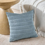 Fancy Homi 4 Packs Decorative Throw Pillow Covers for Living Room Couch Bed, Modern Farmhouse Boho Home Décor Accent Cushion Case, 14" x 14", Light Blue