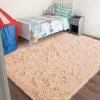 9x12 Area Rug for Living Room, Ultra Soft Large Shag Rug for Bedroom, Upgrade Non-Slip Plush Modern Fluffy Carpet for Kids Boys Girls Room Home Decor Aesthetic, Camel
