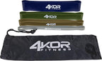 4KOR Fitness Resistance Loop Band Set, Perfect for Crossfit, Yoga, Physical Therapy, and Booty Building