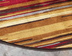Unique Loom Barista Collection Area Rug - Icatu (4' 1" Round, Beige/ Brown)