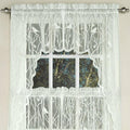 Sweet Home Collection Kitchen Window Tier, Swag, or Valance Curtain Treatment in Stylish and Unique Patterns and Designs for All Home Décor, Songbird Ivory