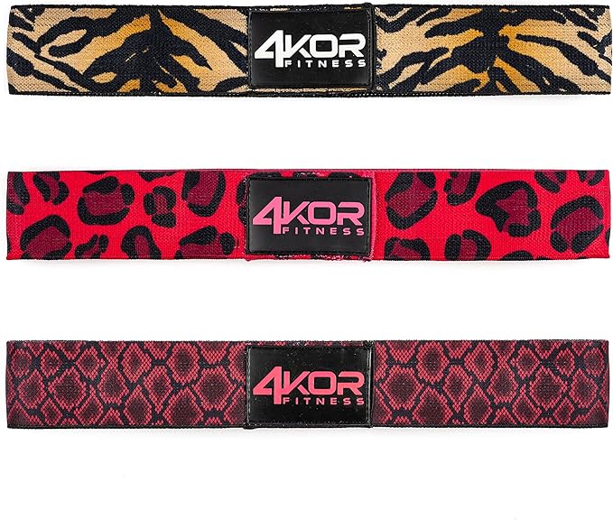 4KOR Fitness Resistance Loop Band Set, Perfect for Crossfit, Yoga, Physical Therapy, and Booty Building