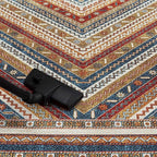 Keen Home Design 4x6 Rug - Machine Washable Area Rug with Non-Slip Backing, Ideal for Living Room, Dining Room, Bedroom - Vintage, Easy Clean, Durable, Low Pile Rug - (4' x 6')