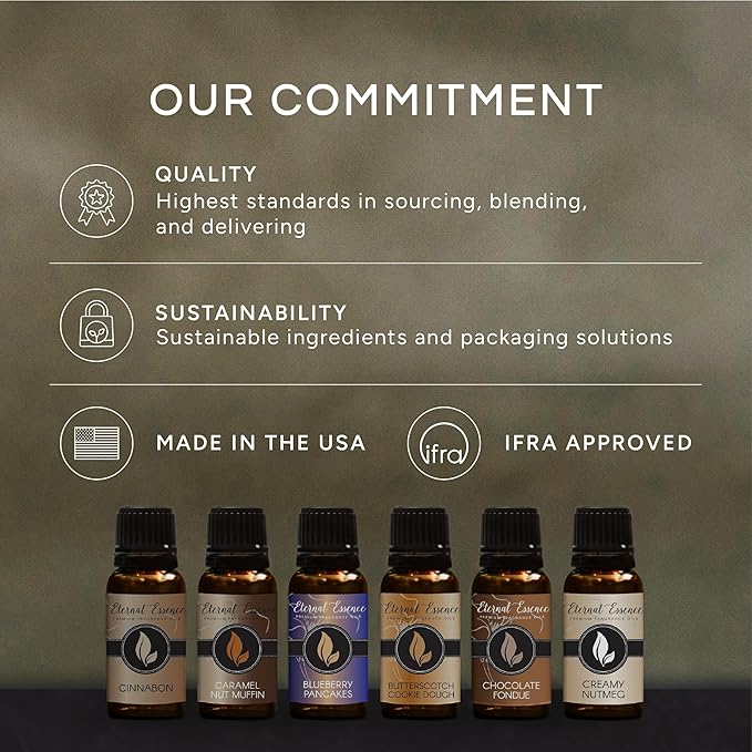 Top 6 Faves - Gift Set of 6 Premium Fragrance Oils - Love Spell, Tahitian Vanilla, Clean Cotton, Mango, Dragon's Blood and Monkey Farts - 10ML
