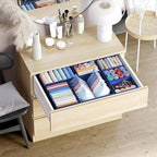 Drawer Organizer Clothes Set of 12 Navy - Dresser Organizer For Nursery, Bedroom, Closet - Perfect Baby Clothes Organizer and Storage & General Nursery Organization or Dresser Drawer Organizers