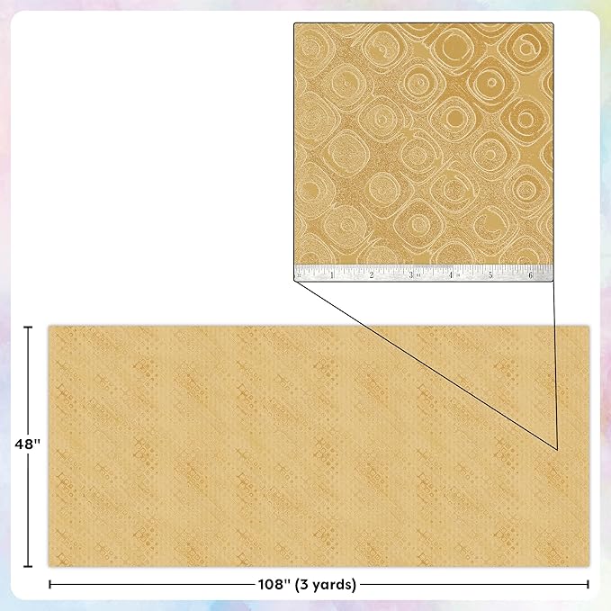 Teacher Created Resources Golden Textile Creative Class Fabric for Classroom Bulletin Boards, Pillows, Curtains, and Crafts (TCR77430)