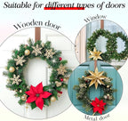 MCFULL 12 in Wreath Hangers for Front Door St Patricks Day Decorations,Bronze Wreath Door Hanger Hook,Over The Door Hooks for Front Porch Decor,Metal Garland Holder for Easter Spring Wreath Decor