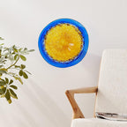 Dale Tiffany Westwind Art Glass Wall Decor Plate,Orange,Large