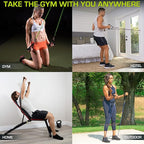 ProsourceFit Single Stackable Resistance Bands with Door Anchor and Exercise Guide, 8-12 LB, Heavy Duty Fitness Tube for Full-Body Exercises and Home Workouts