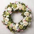 Peony Wreath 23'' Spring Wreaths for Front Door, Artificial Large Floral Wreath for Front Door Wall Decor, Valentine’s Day Home Wedding Housewarming Gift EZsenses (Green)