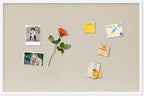 DAHAPYBOO Cork Board with Linen White,Bulletin Board 36"x24" Hanging Corkboards for Office Home School Message Board or Vision Board Decoration.