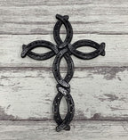 Deleon Collections Decorative Horseshoe Wall Cross - Rustic Spiritual Art Sculpture