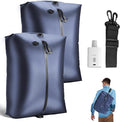 Travel Vacuum Bags with Wireless Pump, Reusable Vacuum Compression Bags for Suitcase, Space Saver for Luggage, Airtight & Waterproof, Perfect for Frequent Travelers & Business Trips (2-Pack)