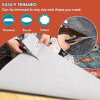 Waterproof Rug Pad, Thick 2x8 Ft Under Area Rug Carpet Pad, Non Slip Rug Pads for All Floors and Hardwood Floors Finishes, Keep Carpets in Place Soft and Prevent Rug from Wrinkling or Buckling