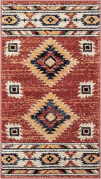 Well Woven Tulsa Lea Crimson Traditional Southwestern Tribal 2x4 (2'3" x 3'11") Area Rug