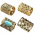SYWDUDUCLT Scarf Ring for Women's Shawl, Silk Neckerchief, Tshirt, Gold/Sivler, S/M/L, 2 Pcs