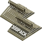 SPECILITE Wire Metal Clothes Hangers Bulk 300 Pack for Standard Size Suits, Coats, Shirts, Pants, Skirts, Space Saving, Non Slip,16 Inch 12 Gauge Ultra Thin, Bronze