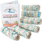 6 Pack White Sage ~ Sage Smudge Sticks for Smudging & Cleansing Energy ~ Bulk/Wholesale ~ Sustainably Grown (6 Pack)