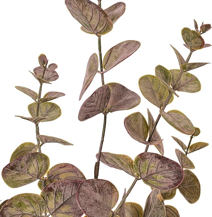 Vickerman 34" Artificial Burgundy Spiral Eucalyptus Spray. 3 Pieces in a Bag.