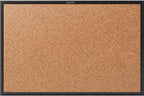 Quartet Cork Bulletin Board 72"W x 48"H Pin Board, Black Aluminum Frame (2307B)