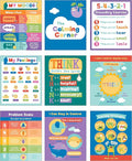 Carson Dellosa 9-Piece Calm Down Corner Posters, 16" x 13" Social Emotional Learning Wall Art for Growth Mindset, Bulletin Board, Circle Time Learning Center, and Classroom Decor