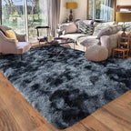 Rugs for Living Room 5x7, Soft Shaggy Modern Shag Area Rug for Bedroom, Upgrade Non-Slip Plush Fluffy Carpet for Kids Boys Girls Room Home Decor Aesthetic, Blue Grey
