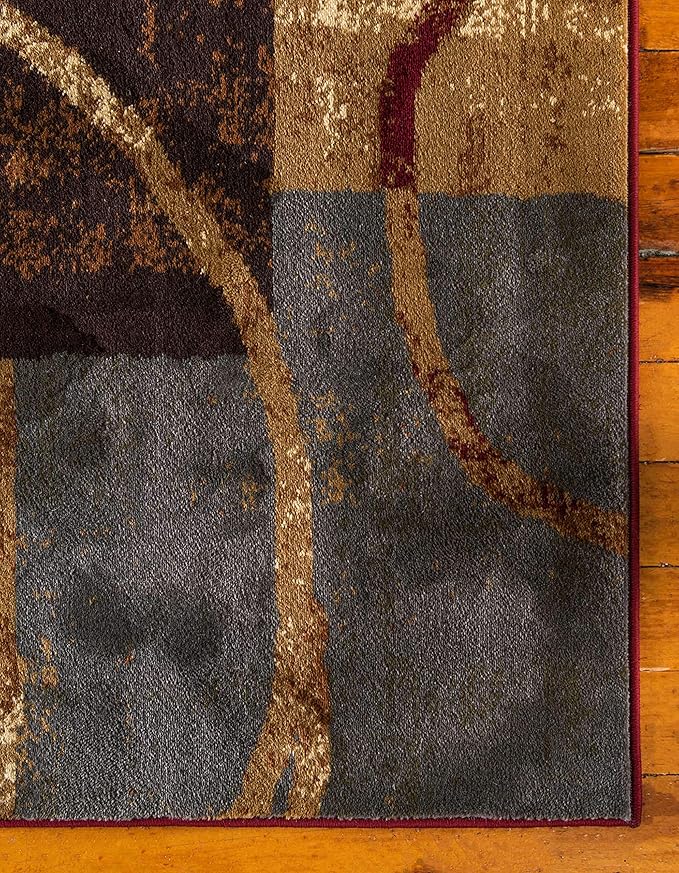 Unique Loom Barista Collection Area Rug - Kouillou (3' 1" x 5' 3" Rectangle, Multi/ Brown)