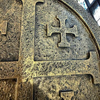 Top Brass Jerusalem Cross Wall Décor – 11 ½” Resin Plaque with Weathered Bronze Finish – Christian Home Décor religious Wall Art – Five Fold Crusader’s Sculpture