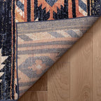 Well Woven Tulsa Lea Blue Traditional Southwestern Tribal 3x5 (3'11" x 5'3") Area Rug