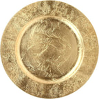 Hosley Gold Charger Plates Set of 4 – 11.75” Decorative Plastic Table Chargers for Wedding Centerpieces, Event Decor & Elegant Dining