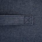 Collapsible Cotton Blend Rectangular Storage Drawer with Handle, Set of 2, Denim