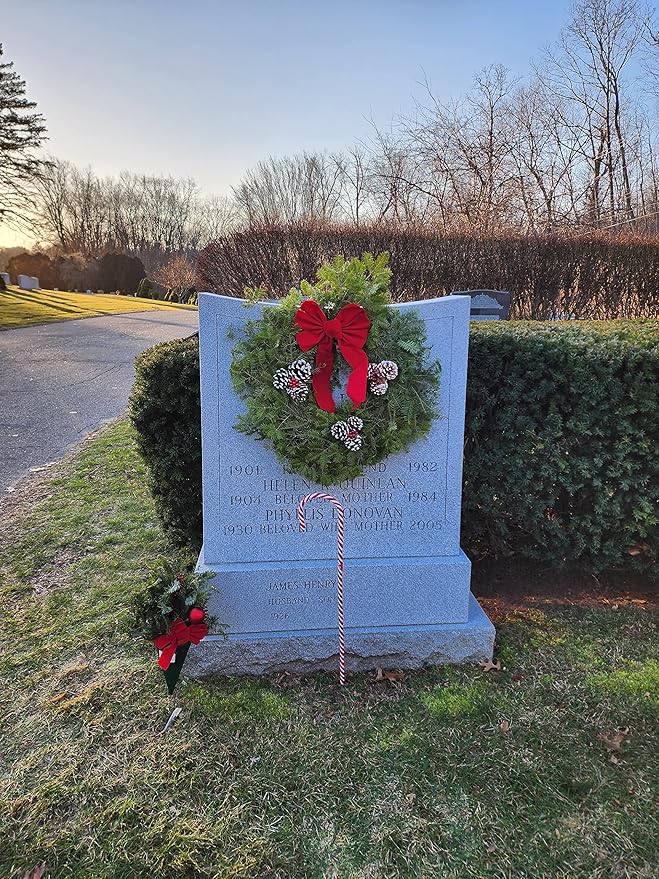 Roventeur Wreath Hanger Flex 7-9" - Headstone Wreath Hanger - Flexible Fit for Tombstones 7"-9" - Solid Aluminum - Rust and Stain Resistant