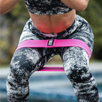 Sweet Sweat Hip Bands with 3 Levels of Resistance | Non-Slip Fabric Booty Bands for Squats & Lunges | Includes Free Mesh Carrying Bag